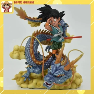 Mô Hình Dragon Ball, Goku Cưỡi Rồng Cao 13cm, Decor Trang Trí, Bộ Sưu Tập Nhân Vật, Tượng Anime