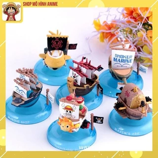 Bộ 6 Mô Hình Tàu Cướp Biển OnePiece, Thuyền Thousand Sunny, Mô Hình Decor Trang Trí, Bộ Sưu Tập Nhân Vật