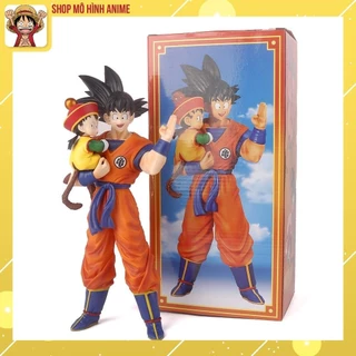 Mô Hình 7 Viên Ngọc Rồng, Dragon Ball Super Saiyan Cha Và Con, Mô Hình Cao 30cm, Full Box, Decor Trang Trí, Bộ Sưu Tập