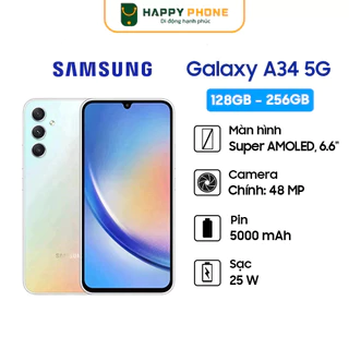 Điện thoại Samsung A34 5G (8/128gb) chính hãng 99%