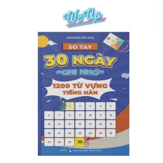 Sổ Tay 30 Ngày Ghi Nhớ 1200 Từ Vựng Tiếng Hàn