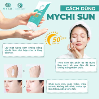 Kem chống nắng Mychi nâng tông, chống nắng cao, không bết dính, ngăn ngừa mụn