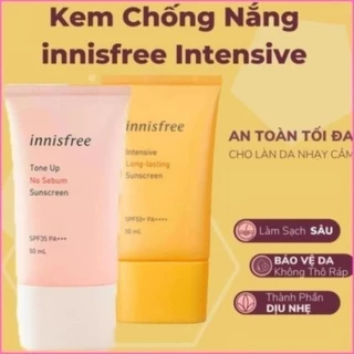 Kem chống nắng Innisfree lâu trôi làm sáng da innisfree Intensive Triple Care Sunscreen SPF50+ 50ml..