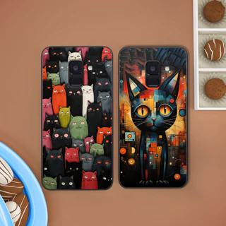 Ốp Samsung A8 2018 / A8 Plus / A8+ in hình ốp điện thoại mèo xinh đẹp cute dễ thương