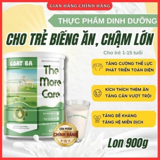 Sữa Dê tăng cân The More Care Goat Ba 900g cho bé dưới 16 tuổi, Tăng đề kháng, Phát triển toàn diện