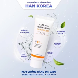 Kem chống nắng Dr. Lady Suncream 60ml nâng tone, kiềm dầu -