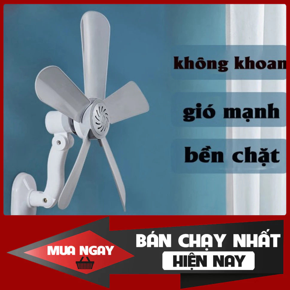 SALE -  Quạt treo tường và trần, Quạt trần Mini nhà bếp phòng tắm, Hướng điều chỉnh 360 độ, Đường dài 1,5 mét