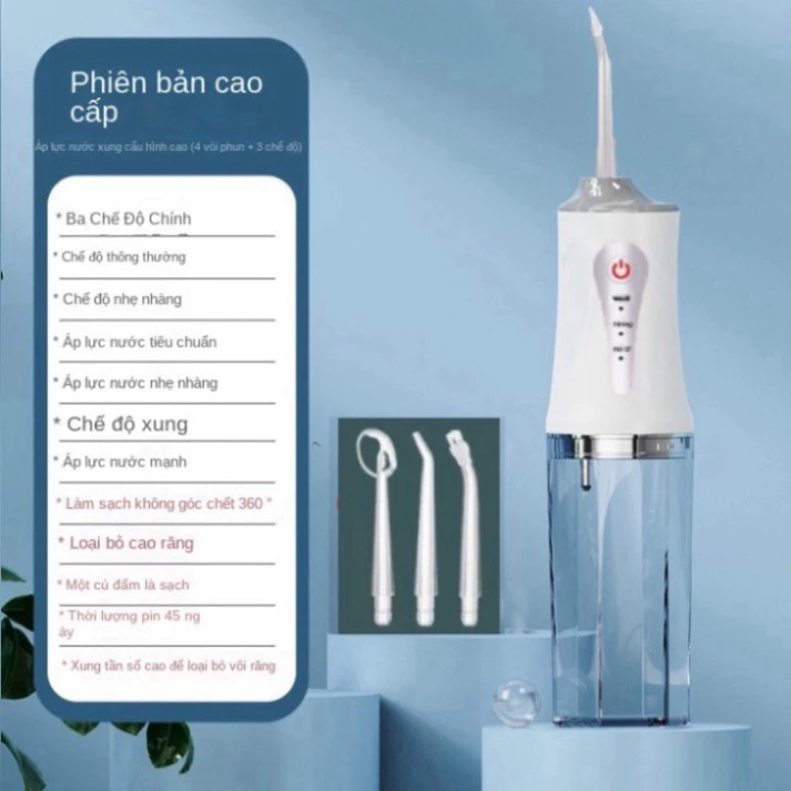 Máy Tăm Nước Cầm Tay Smart Gadgets - Tăm Nước Vệ Sinh Răng Miệng Hàng Chính Hãng