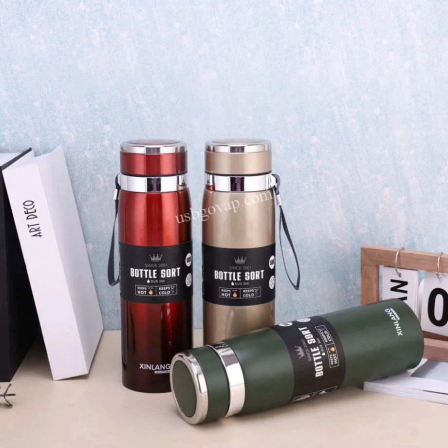 Bình giữ nhiệt Smart Gadgets 1000ml cao cấp có nắp lọc trà - Bình đựng nước giữ nhiệt lớn tiện lợi lõi inox 304