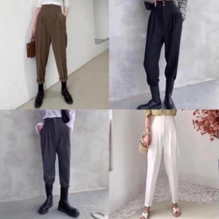 Quần Baggy nữ, Quần tây công sở AUTHENTIC TOTOSA SHOP cạp lưng cao phong cách thời trang hàn quốc_TT15