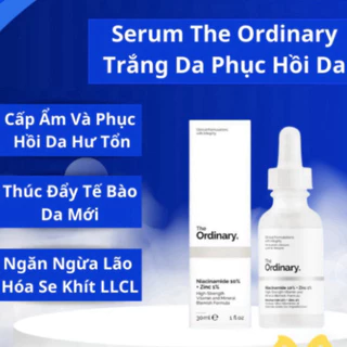 Serum The Ordinary Niacinamide 10% + Zinc 1% Giúp Cân Bằng Bã Nhờn Làm Sáng Da Thu Nhỏ Lỗ Chân Lông 30ml (hxt)