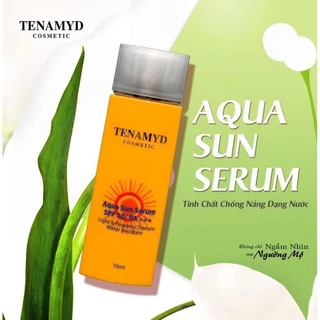 TINH CHẤT CHỐNG NẮNG DẠNG NƯỚC - TENAMYD - AQUA SUN SERUM SPF50/PA+++Kem chống nắng nâng tone trắng da