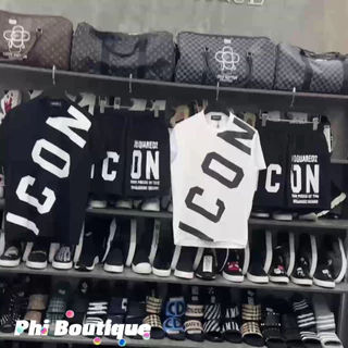 Bộ đồ hè DSQ2 ICON nam nữ chính hãng hàng cotton cao cấp.bộ đồ cộc hè dsquared2 ICON 02 chuẩn tem mác siêu sịn