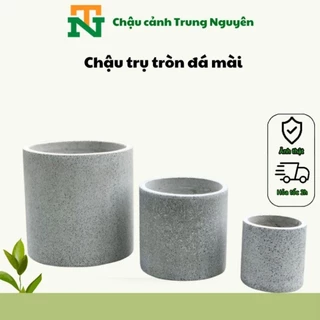 (5) Chậu đá mài trụ tròn có nhiều kích thước (SHIP HỎA TỐC HN) Caycanh4mua