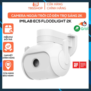 Camera ngoài trời Xiaomi IMILAB EC5 Cao Cấp 2K,Đèn cảnh báo trợ sáng quay đêm có màu - hàng chính hãng