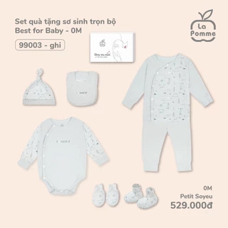 LP - Set quà tặng sơ sinh trọn bộ Best for Baby - 0M Ghi - SS24.T3A - 99003028030G ZL14A