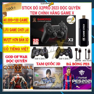 [Chính Hãng] Game Stick 4k Đỏ X2Pro Mới, 41000+ game psp, ps1, 3d,... máy chơi game cầm tay 4 nút giá rẻ - hàng chính hã