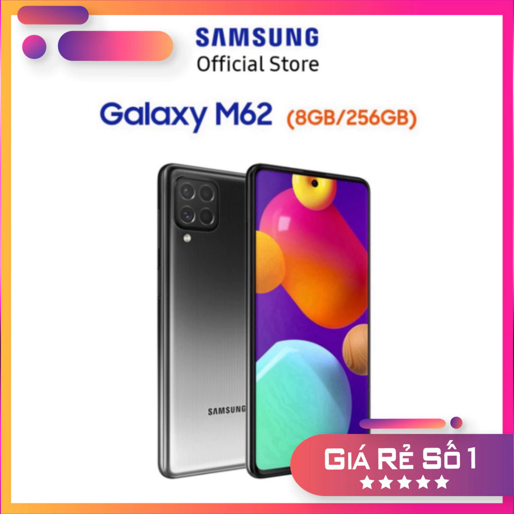 KHUYẾN MÃI Chính Hãng Điện Thoại Samsung Galaxy M62 8GB/256GB - Hàng Chính Hãng ( sale ) Miễn phí giao hàng . giao nhanh