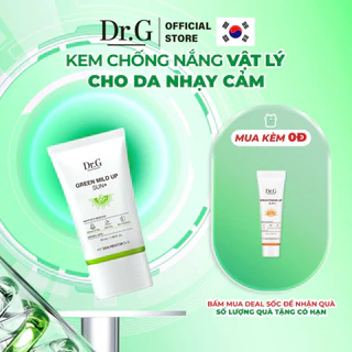 Kem Chống Nắng Thuần Vật Lý Cho Da Nhạy Cảm Dr.G Green Mild Up Sun+ SPF50+PA++++ 50ml