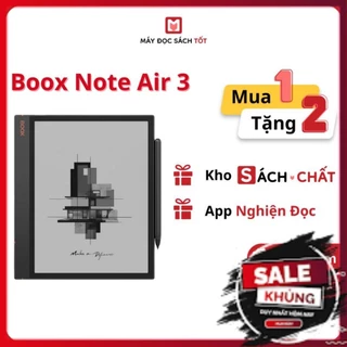 Máy đọc sách BOOX Note Air 3 (Tặng kèm kho Sách Chất, ứng dụng Nghiện Đọc)