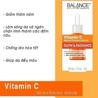 Vitamin C Balance Tinh chất giảm thâm trắng da Active Formula Brightening 30ml.