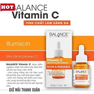 Vitamin C Balance Tinh chất giảm thâm trắng da Active Formula Brightening 30ml -Auth100%