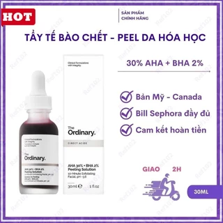 The Ordinary Niacinamide 10% + Zinc 1% - Serum Peel da AHA 30% BHA 2% 30ml trắng da -Bipi68