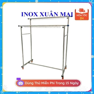 Giàn Sào Phơi Đồ Đôi Và Đơn Chân Vuông Siêu Bền - Inox Xuân Mai