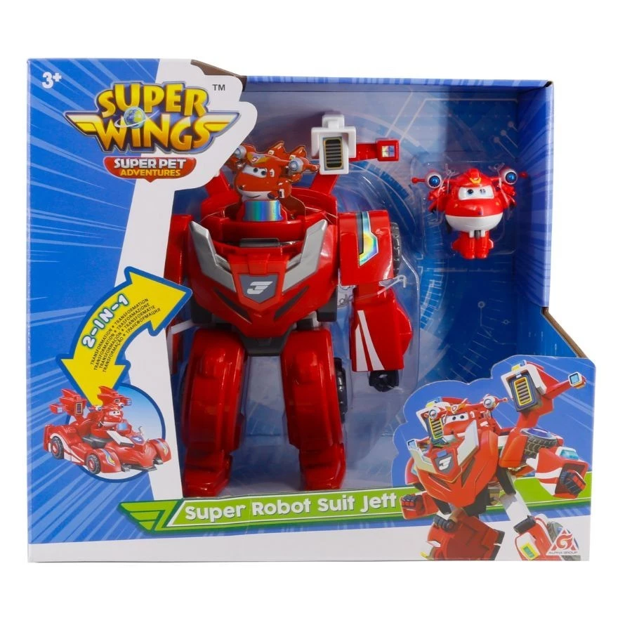 Đồ Chơi Siêu Robot Biến Hình Xe Đua - Jett Tia Chớp SUPERWINGS EU770351