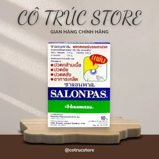 [CHÍNH HÃNG] Cao dán giảm đau Salonpas Thái Lan - 1 Hộp 10 Miếng - Cực Kỳ Hiệu Quả