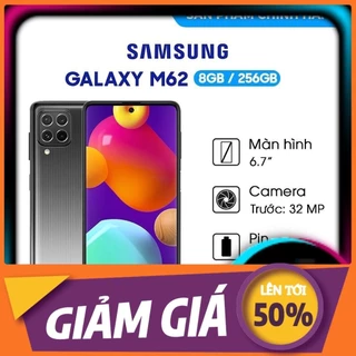 Điện Thoại Samsung Galaxy M62 8GB/256GB- Hàng mới nguyên seal- BH 12 tháng