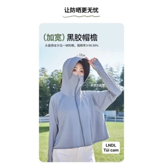 Áo chống nắng nữ croptop chống tia cực tím UPF 50+ chống tia UV chất lụa nhẹ mát lạnh rộng - TT Zun Shop