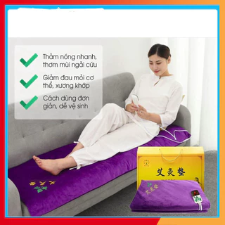 Thảm ngải cứu đông y BH 12 tháng hỗ trợ đau mỏi vai gáy, massage thư giãn toàn thân