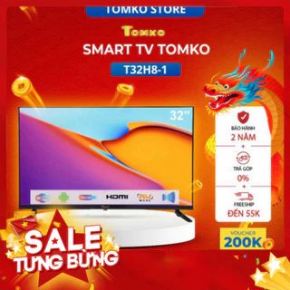 Smart HD Tivi TOMKO 32 inch, chính hãng TOMKO, bảo hành đến 24 tháng