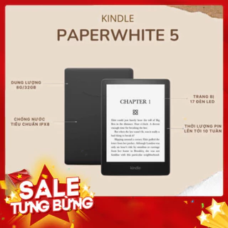 Máy đọc sách Kindle Paperwhite 5 (Tặng bao da + kho sách)