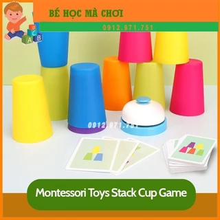 Đồ Chơi Cốc Xếp Chồng Speed Cup Montessori Nhiều Màu - Phát Triển Trí Tuệ Giáo Dục Sớm Cho Bé