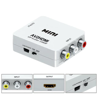 Không dây Hộp chuyển tín hiệu HDMI ra AV, AV to HDMI - Hồ Phạm .