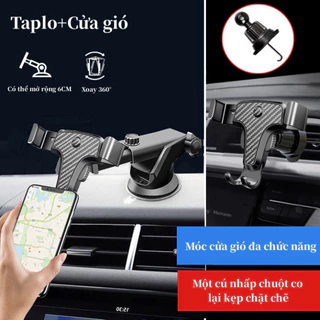 Giá Đỡ Điện Thoại Ô Tô 360 Độ: Mẫu Mới, Kẹp Trên Cửa Gió và Taplo, Lắp Đặt Cho Cửa Gió và Điều Hòa Ô Tô