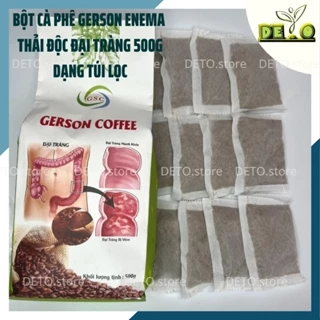 Cà phê thải độc đại tràng Enema Gerson 500gr/hộp (có dạng túi lọc tiện lợi) kiểm soát cân nặng