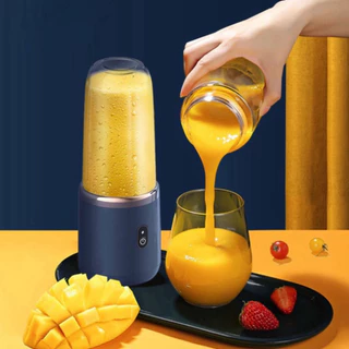 Máy Xay Sinh Tố Juicing Cup 300ML Cầm Tay 6 Lưỡi Sử Dụng Pin Sạc Cổng USB Siêu Tiện Lợi