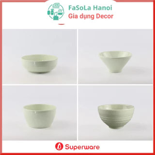 Bộ Bát Cơm, bát cơm korea Japan 100% Nhựa Melamine Srithai Superware xinh xẻo hàng hiệu blue color Đá