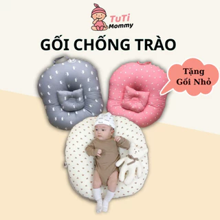 Gối chống trào ngược cho bé cao cấp, Gối chống sặc cho bé và đệm định hình ngủ đúng tư thế tặng kèm gối