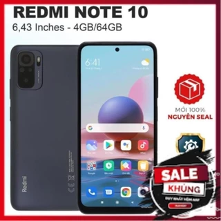 Điện thoại Xiaomi Redmi Note 10 (4GB/64GB)  Chính hãng mới 100%- bảo hành 12 tháng, lỗi 1 đổi 1