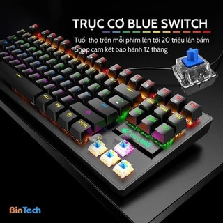 Bàn Phím Cơ Máy Tính TZ87 PRO Led RGB 10 Chế Độ Khác Nhau, Chơi Game Dùng Văn Phòng Cực Đã