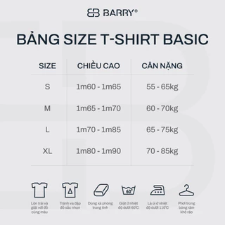 Áo Thun Nam Ngắn Tay Chất Vải Cotton Cao Cấp Thoáng Mát, Áo Phông Nam Trơn Tshirt Basic Barry Thấm Hút Mồ Hôi Tốt - TS02