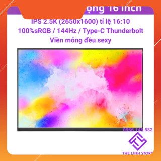 Màn hình di động 16 inch dải màu 100%sRGB 2.5K 144Hz Type-C Thunderbolt - Tặng kèm bao da