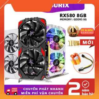 AISURIX Card màn hình VGA RX 580 8GB 100% New AMD GDDR5 PC Gaming