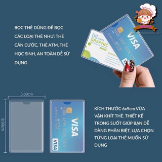 Vỏ bọc căn cước công dân CCCD - ATM trong suốt bảo vệ thẻ, chống xước,...