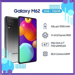 Điện Thoại Samsung Galaxy M62 (8GB/256GB) - Hàng chính hãng Fullbox BH 12 tháng