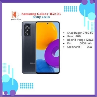 Điện thoại Samsung Galaxy M52 5G 8GB|128GB - Hàng chính hãng Fullbox BH 12 tháng